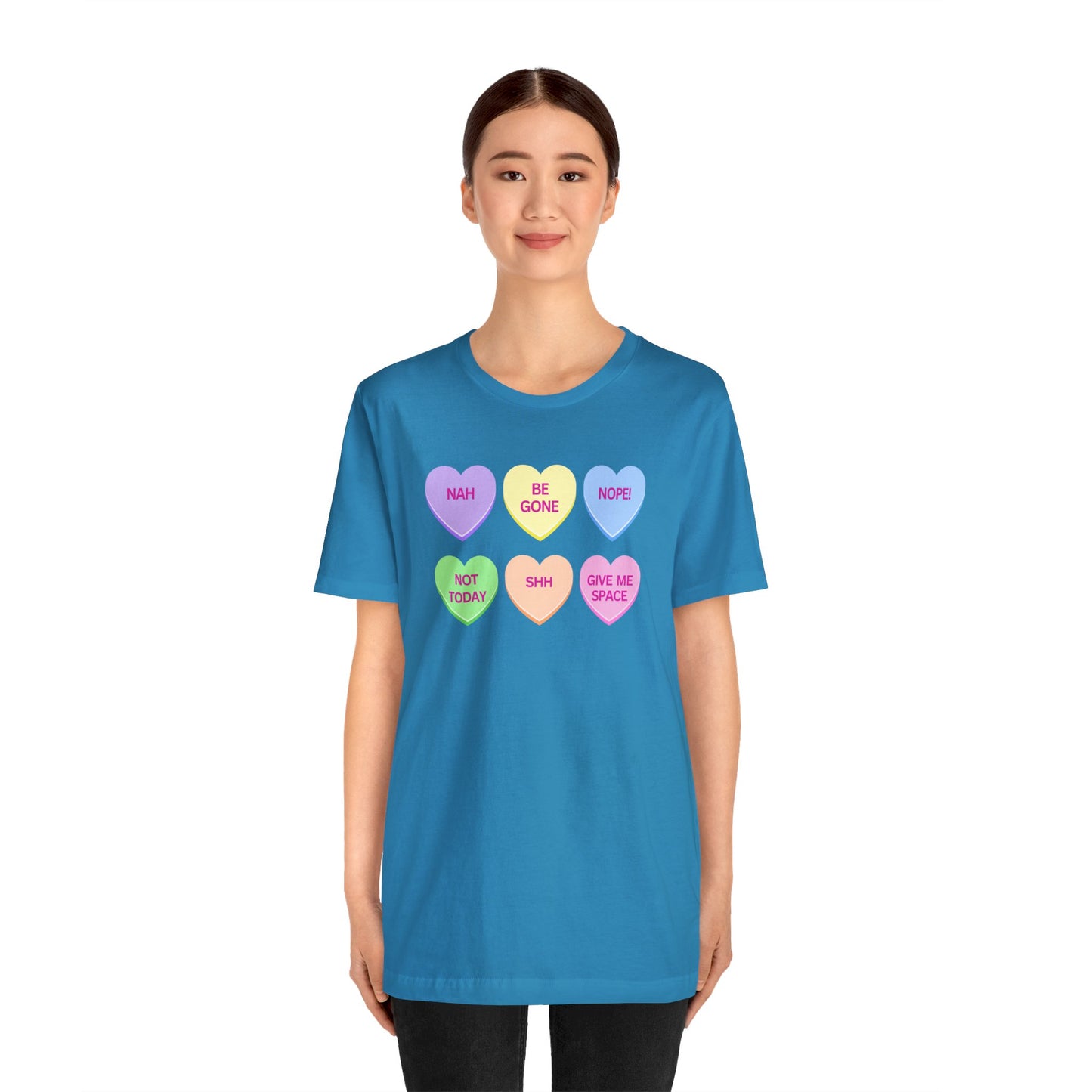 Funny Conversation Heart Unisex Jersey Short Sleeve Tee