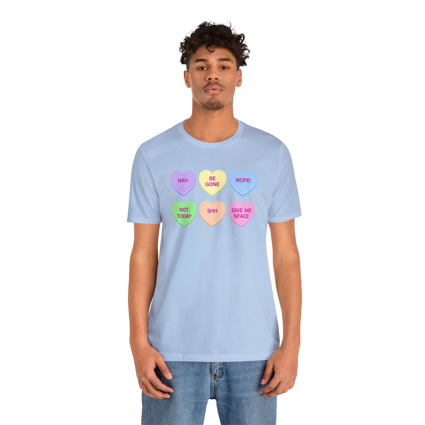 Funny Conversation Heart Unisex Jersey Short Sleeve Tee
