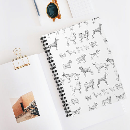 All The Dogs Spiral Notebook - Ruled Line