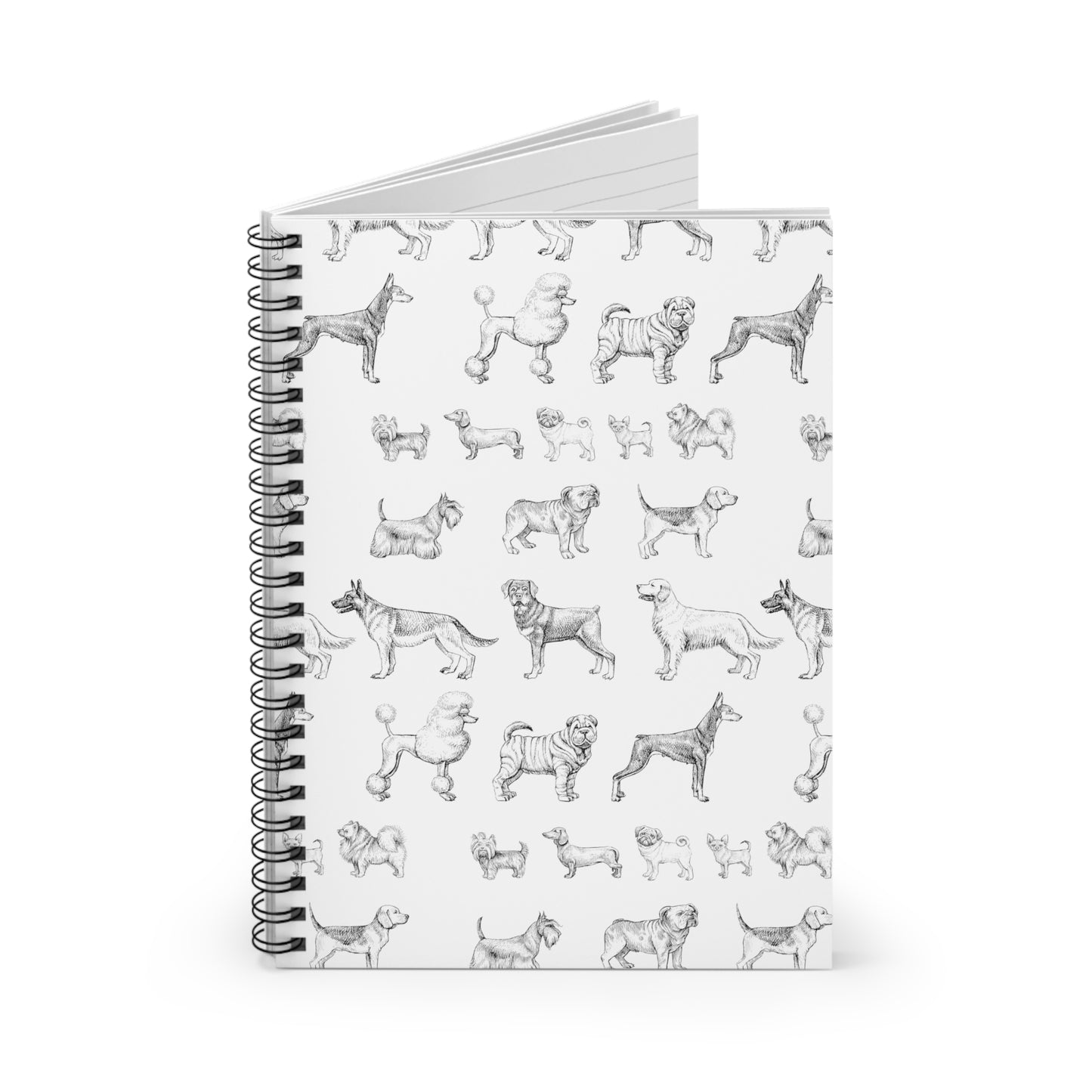 All The Dogs Spiral Notebook - Ruled Line