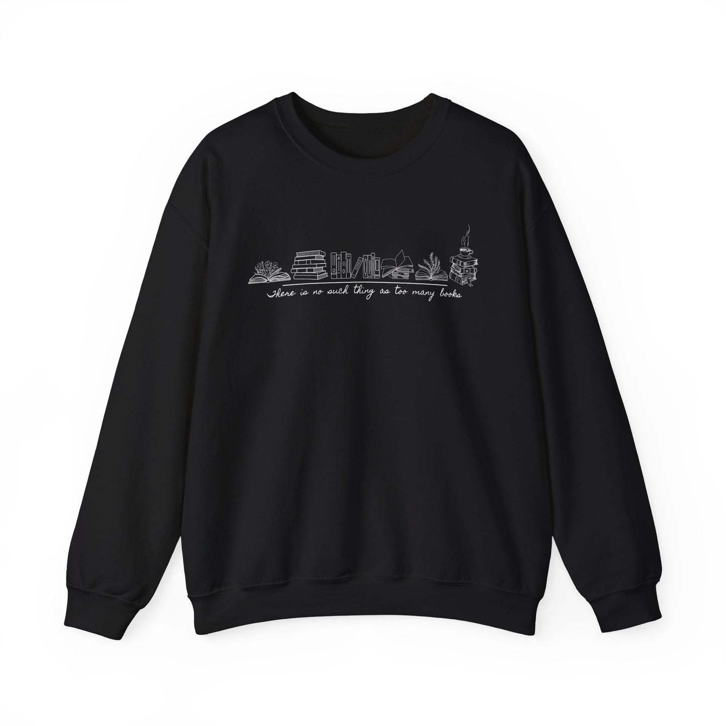 Too Many Books Unisex Heavy Blend™ Crewneck Sweatshirt