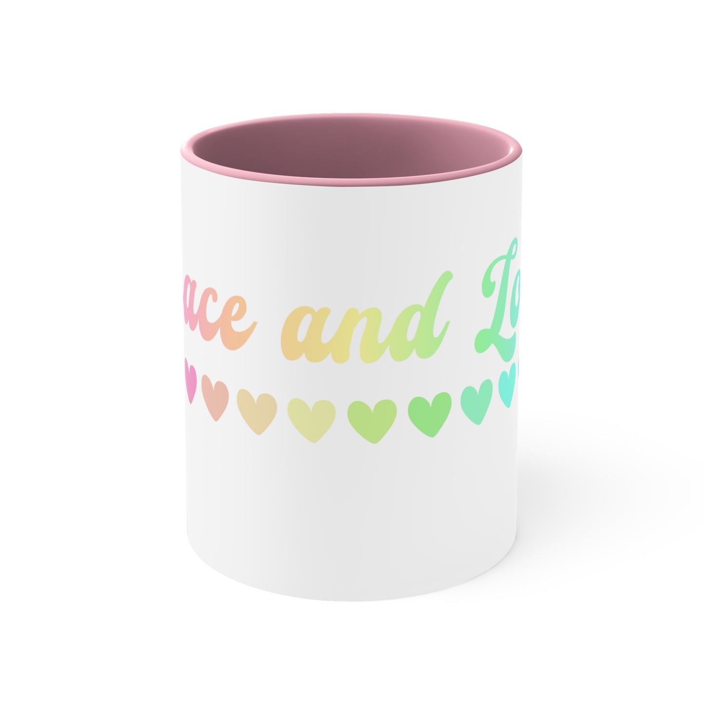 Peace and Love Coffee Mug, 11oz