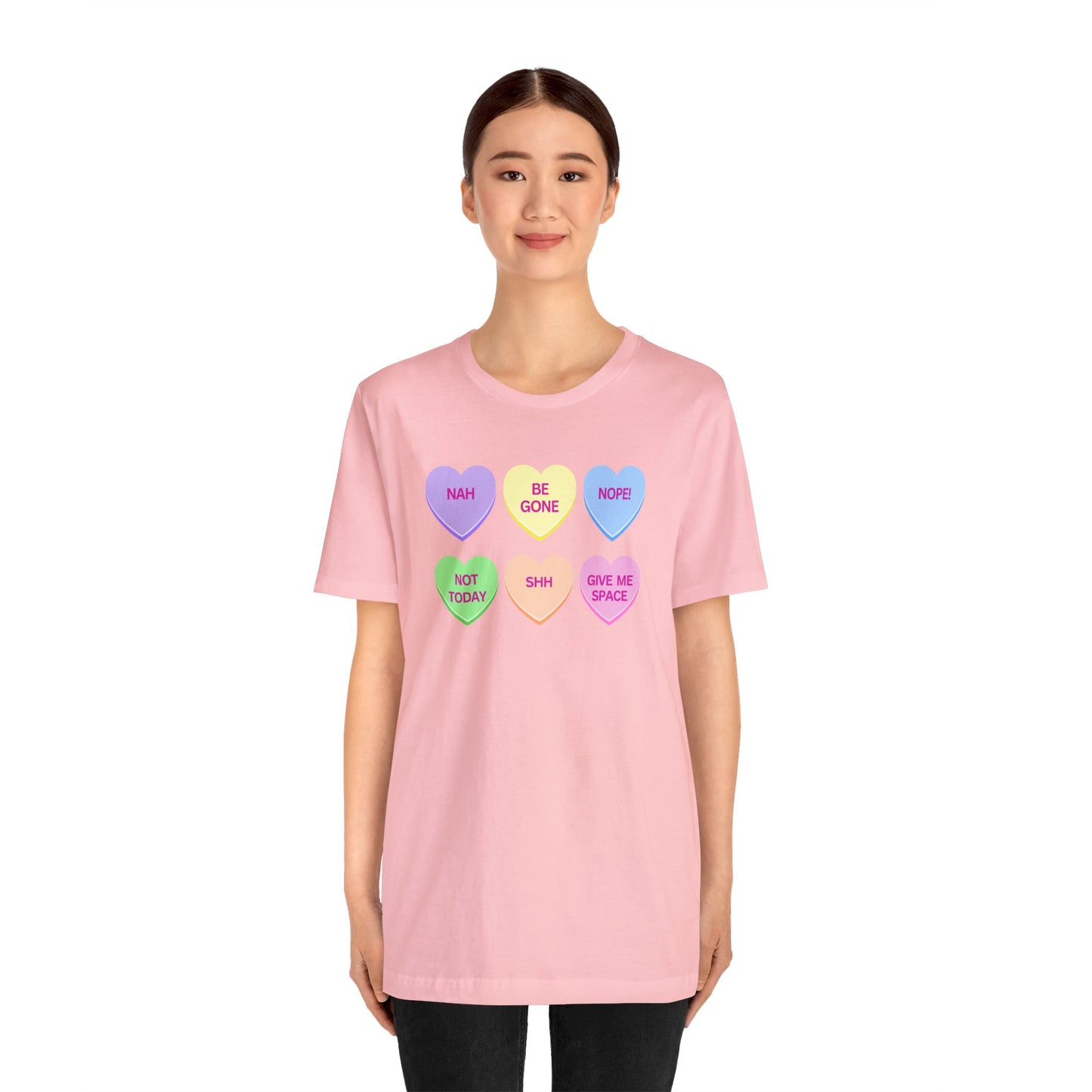 Funny Conversation Heart Unisex Jersey Short Sleeve Tee