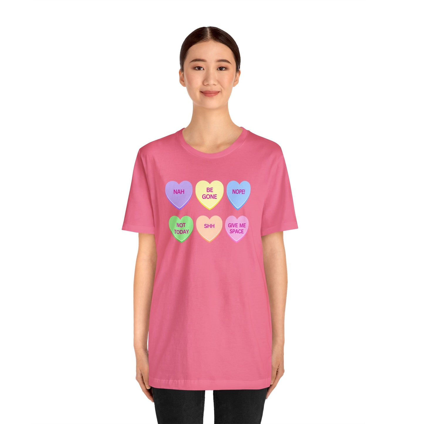 Funny Conversation Heart Unisex Jersey Short Sleeve Tee