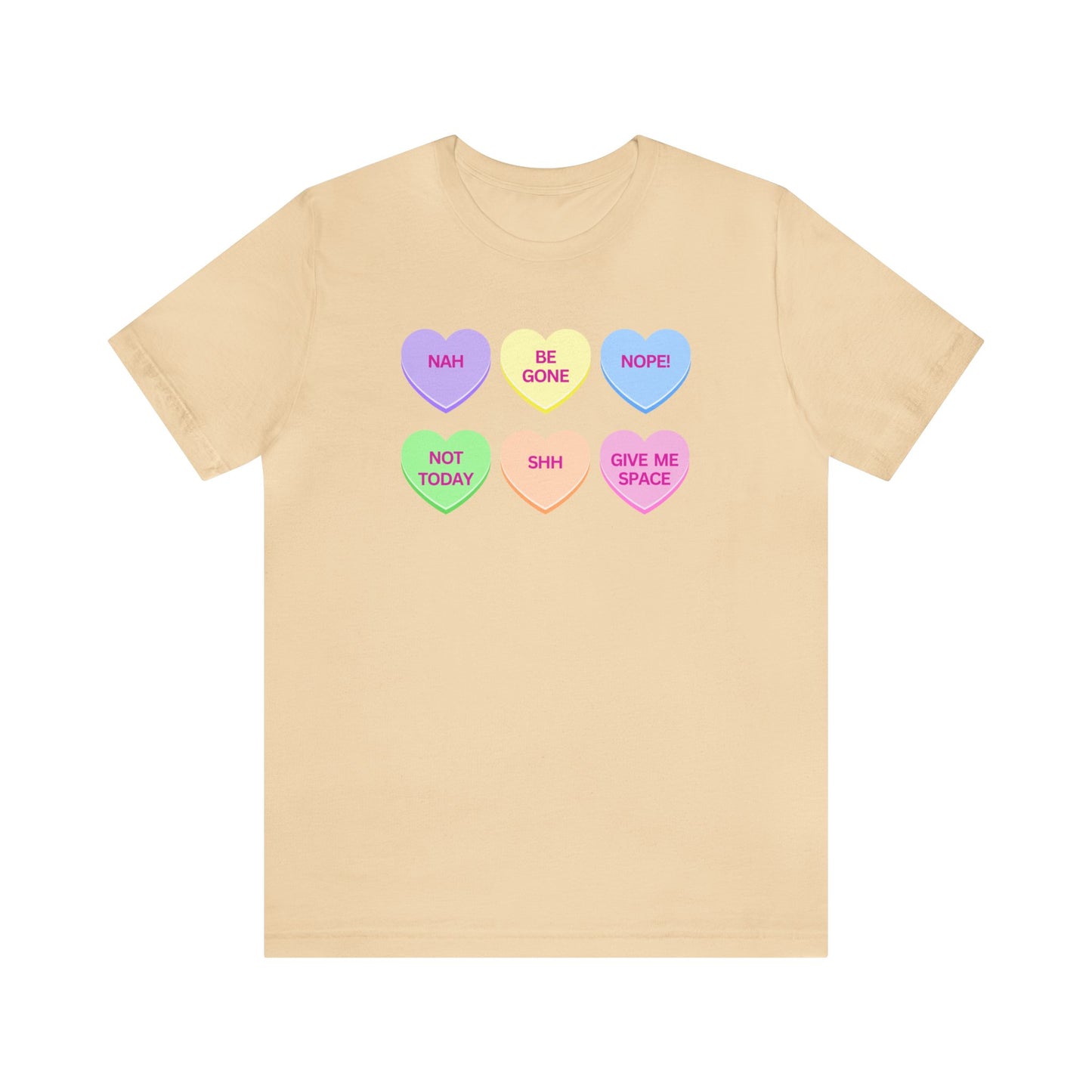Funny Conversation Heart Unisex Jersey Short Sleeve Tee