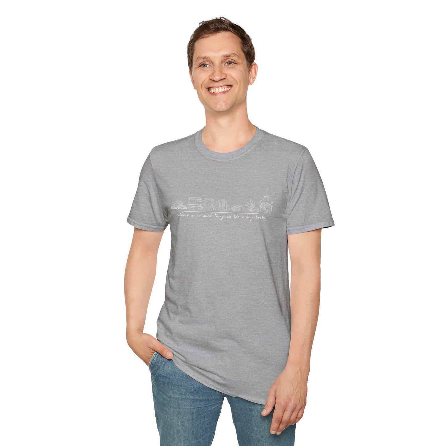 Too Many Books Unisex Softstyle T-Shirt