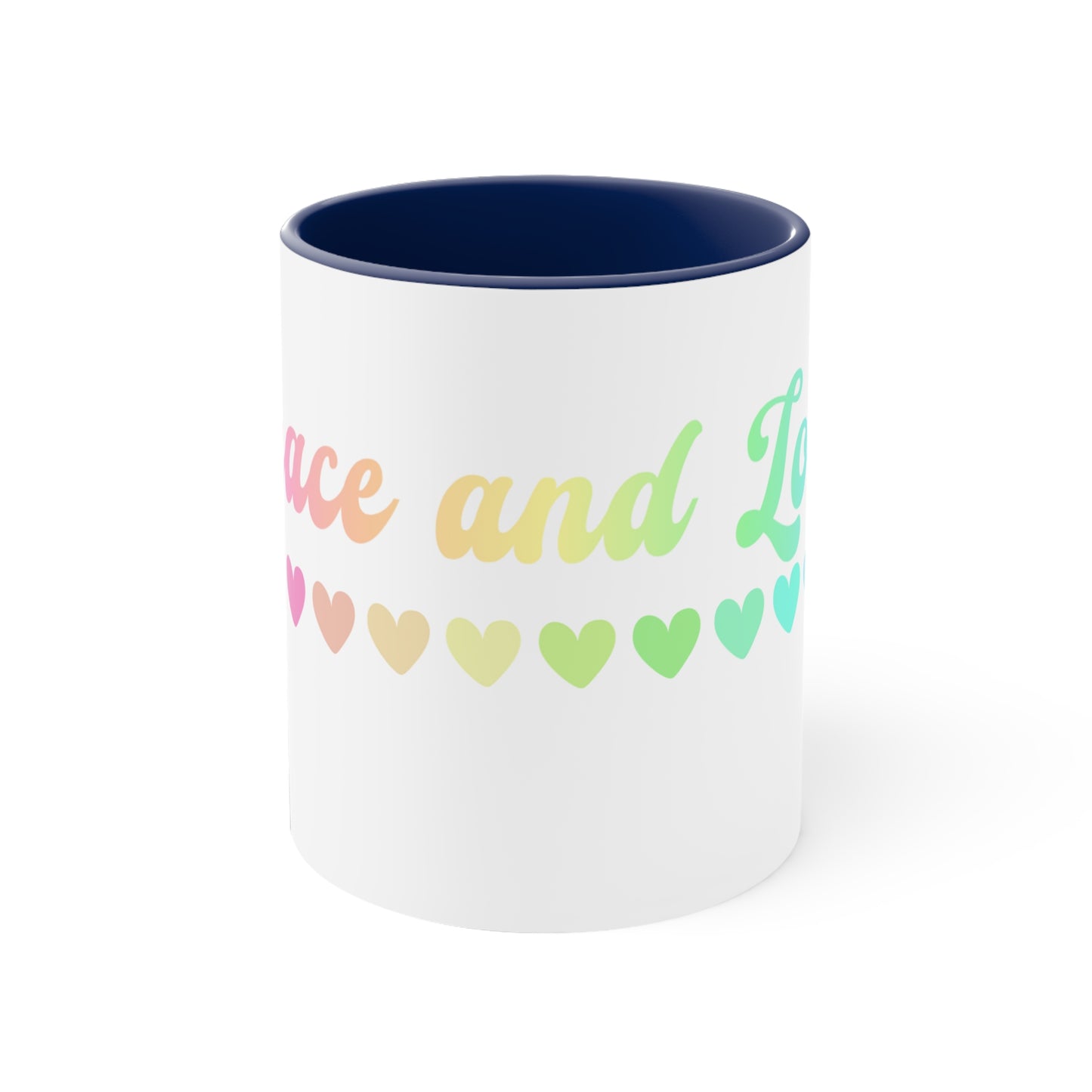 Peace and Love Coffee Mug, 11oz