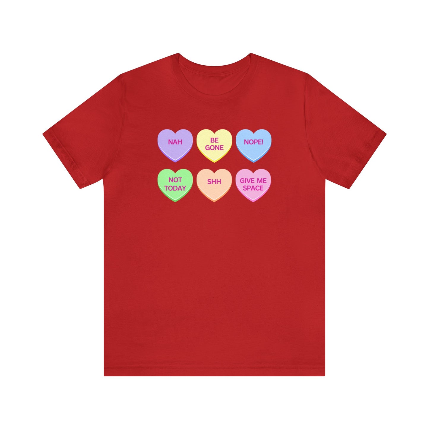 Funny Conversation Heart Unisex Jersey Short Sleeve Tee
