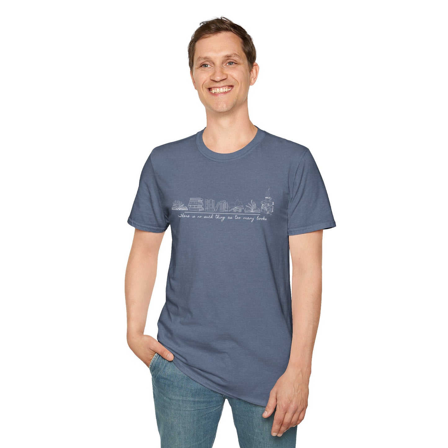 Too Many Books Unisex Softstyle T-Shirt