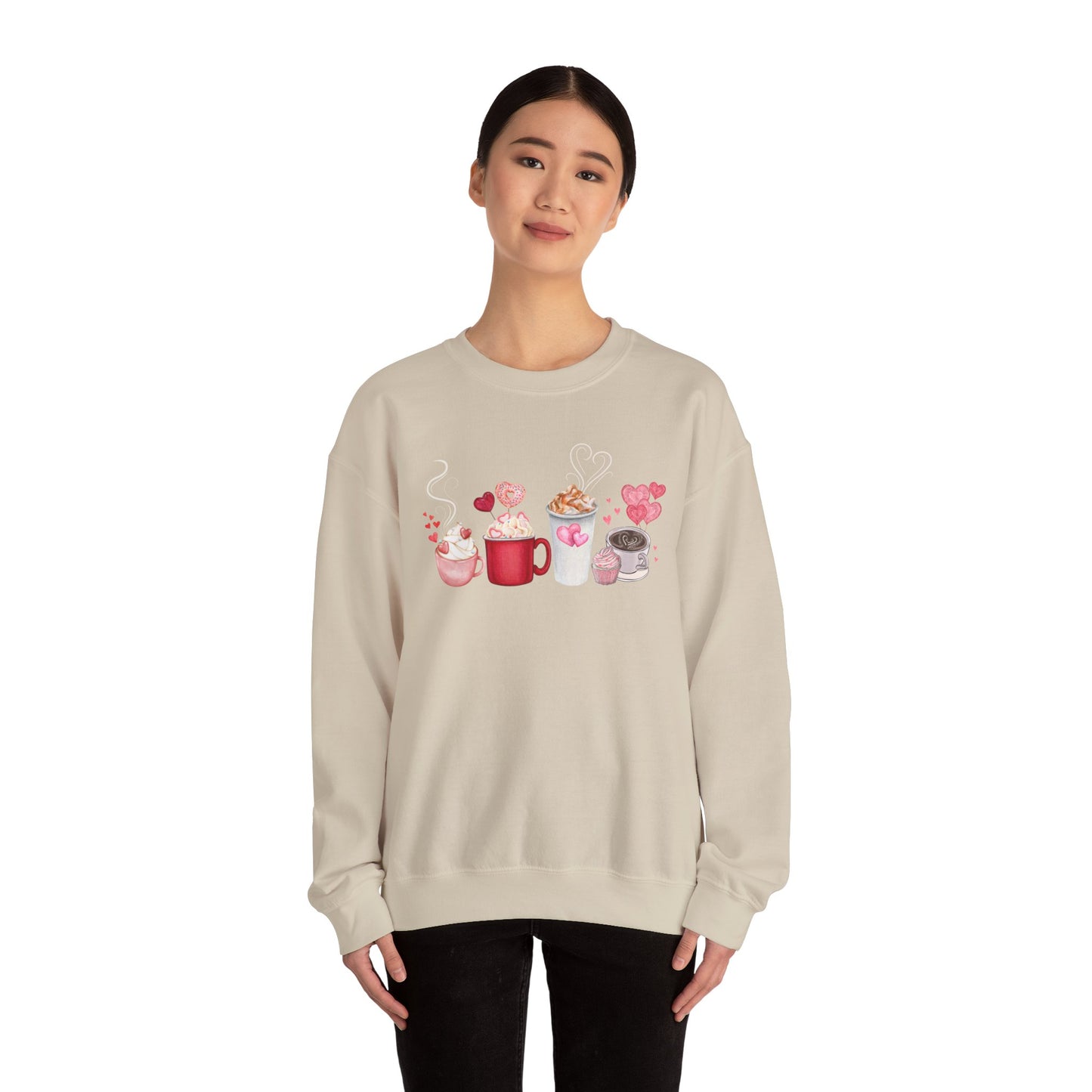 Valentines Coffee Crewneck Sweatshirt