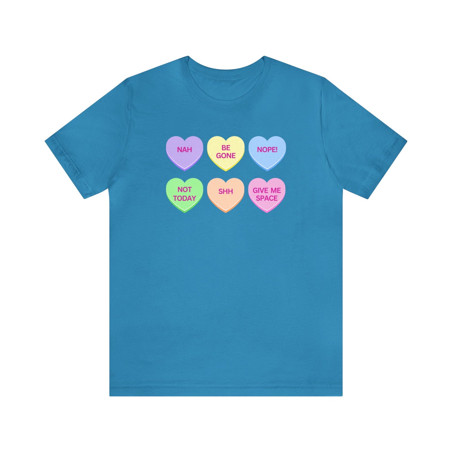 Funny Conversation Heart Unisex Jersey Short Sleeve Tee