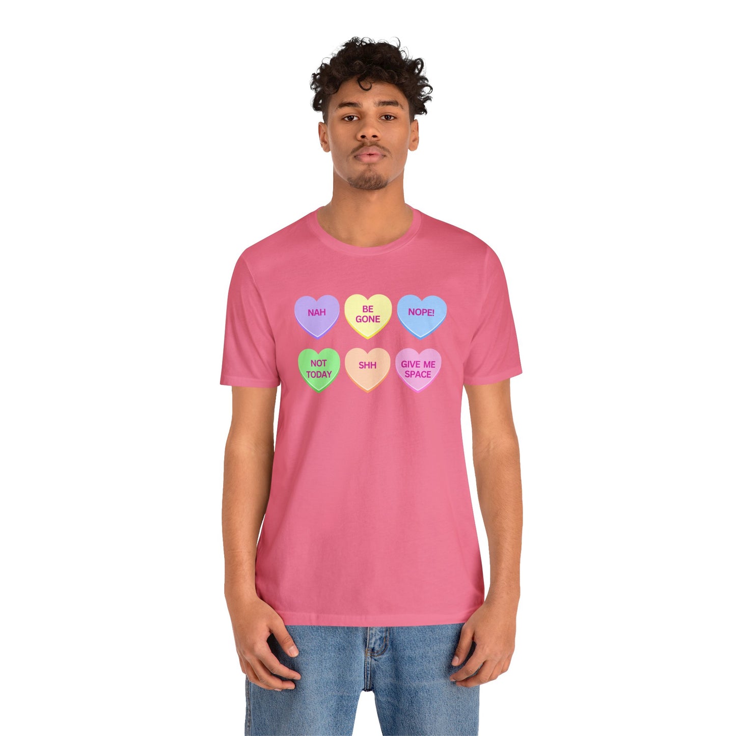 Funny Conversation Heart Unisex Jersey Short Sleeve Tee