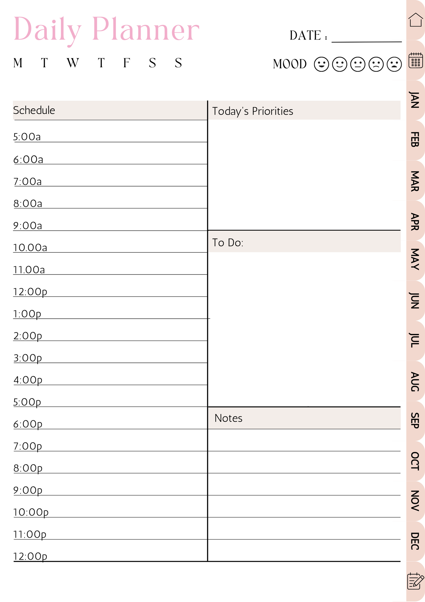 Watercolor 2024 Digital Planner