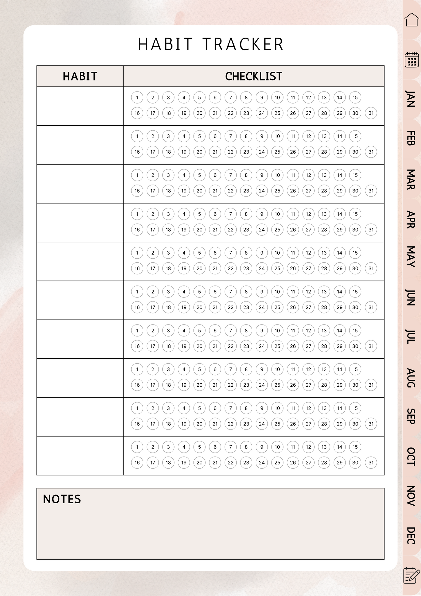 Watercolor 2024 Digital Planner