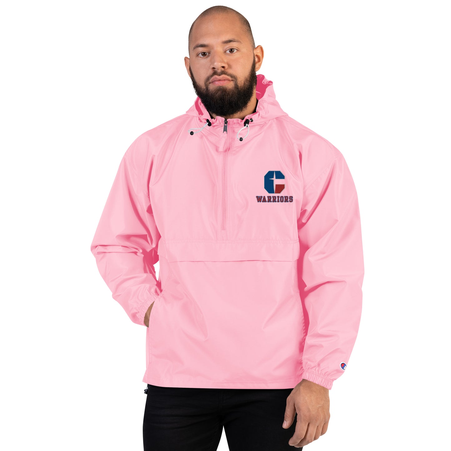 Embroidered Warriors Champion Packable Jacket