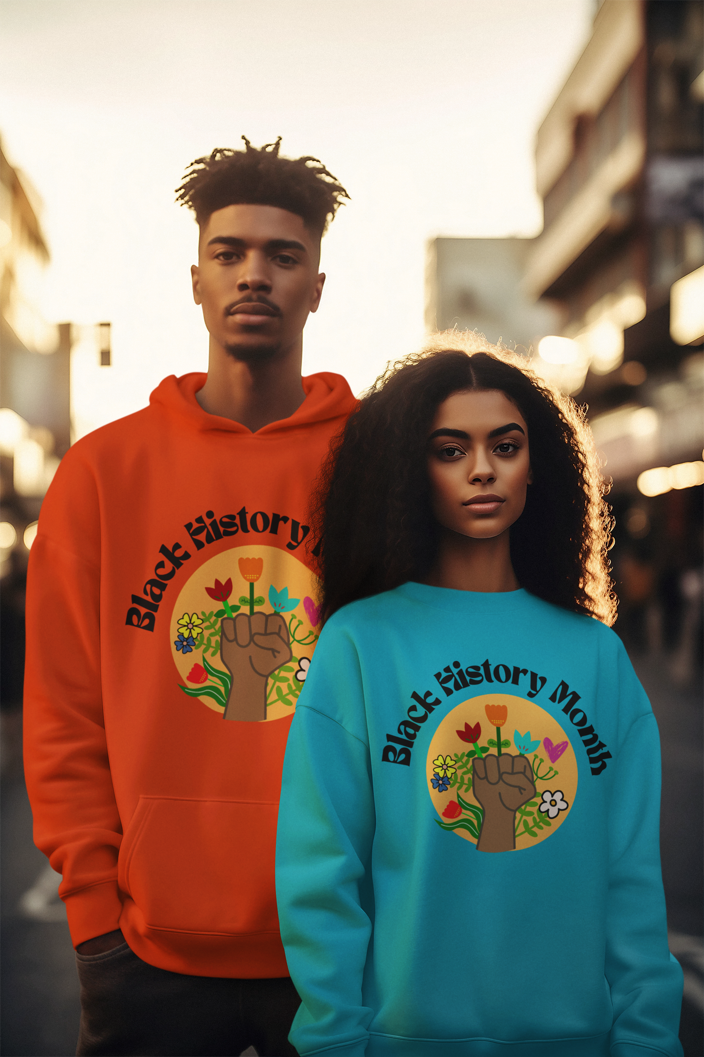 BHM Fist & Flowers Hooded Sweatshirt