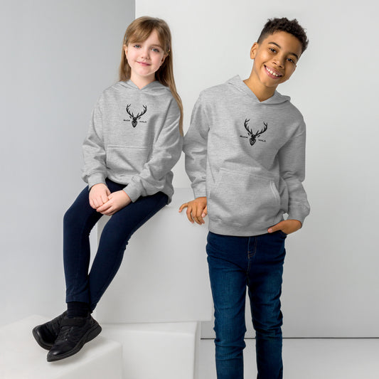 Buck Wild Embroidered Kids Hoodie