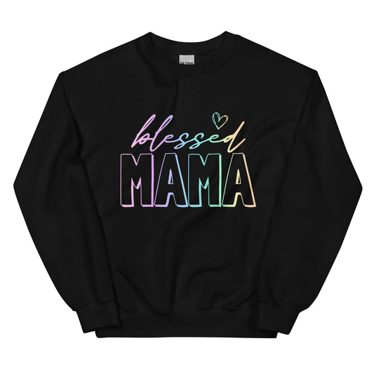 Blessed Mama Rainbow Sweatshirt