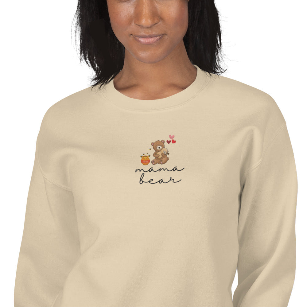 Mama Bear Embroidered Sweatshirt