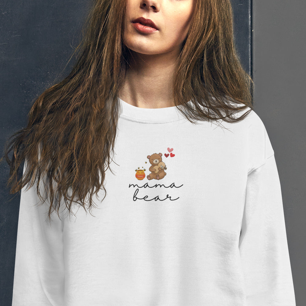 Mama Bear Embroidered Sweatshirt