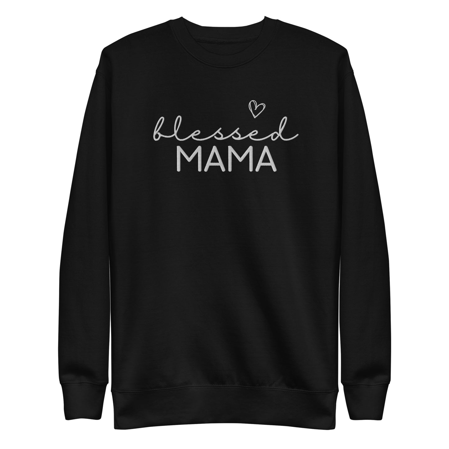 Blessed Mama Embroidered Sweatshirt