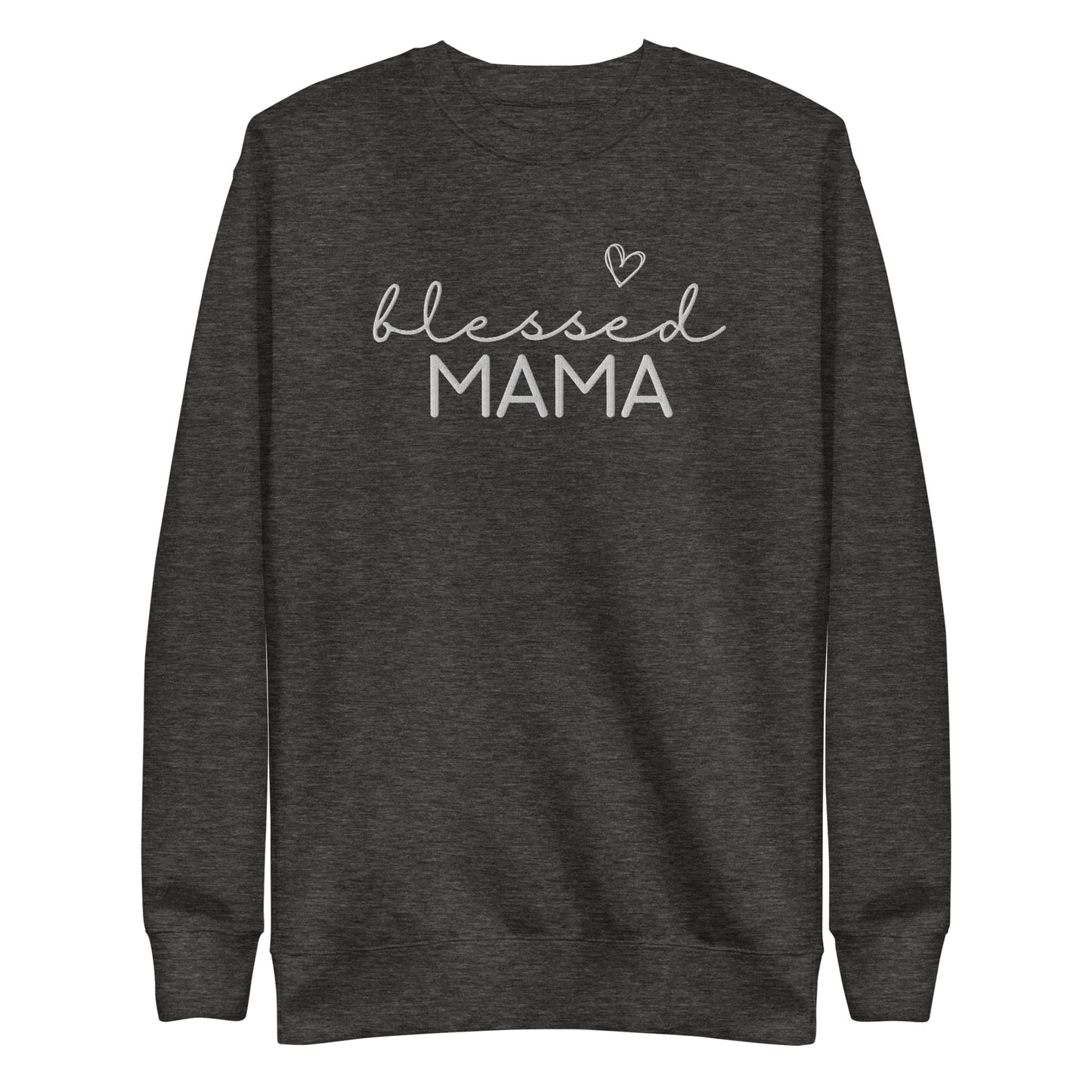 Blessed Mama Embroidered Sweatshirt