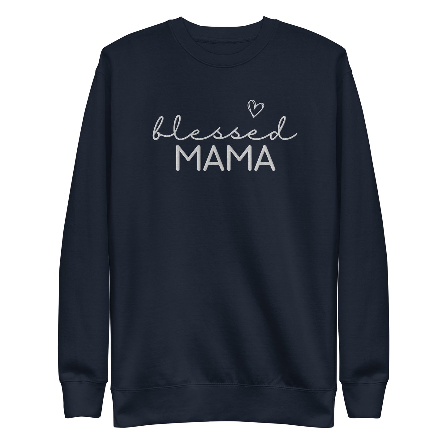 Blessed Mama Embroidered Sweatshirt