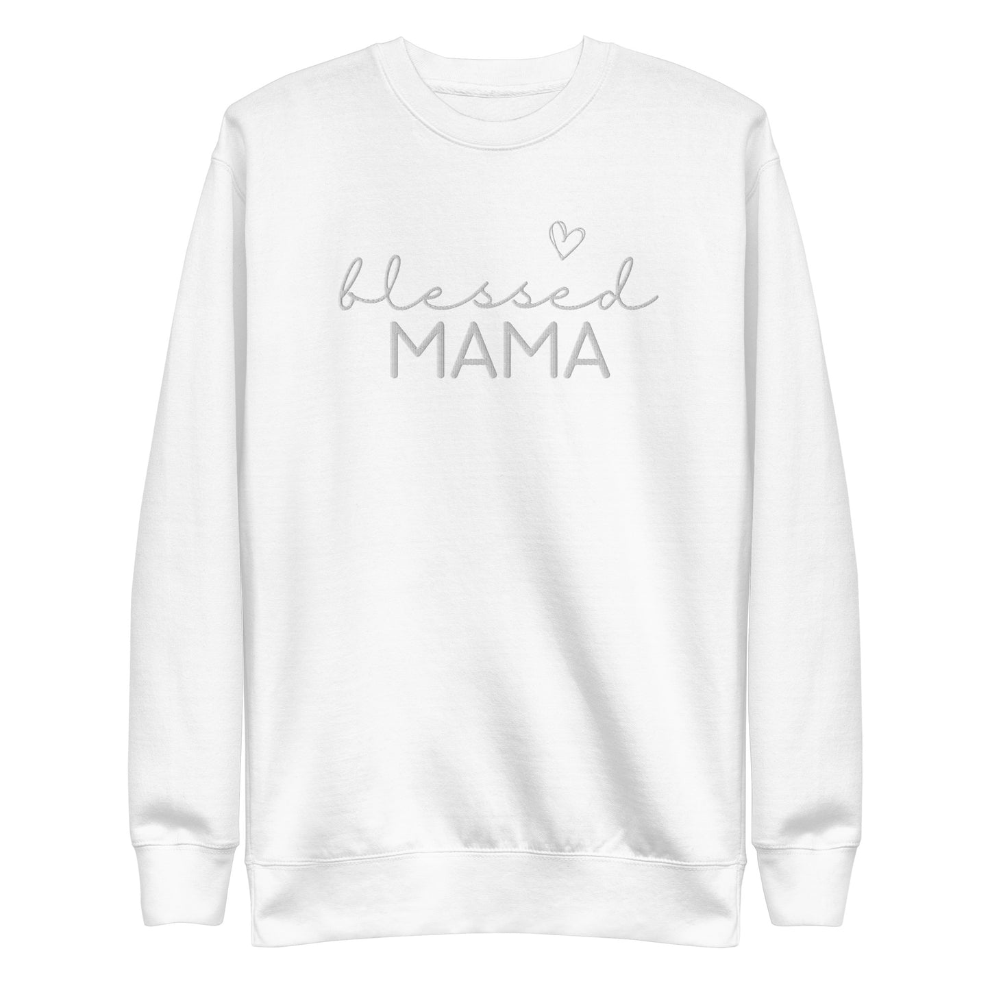 Blessed Mama Embroidered Sweatshirt